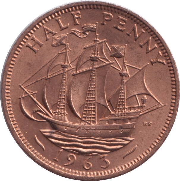 1963 HALFPENNY ( UNC ) - HALFPENNY - Cambridgeshire Coins