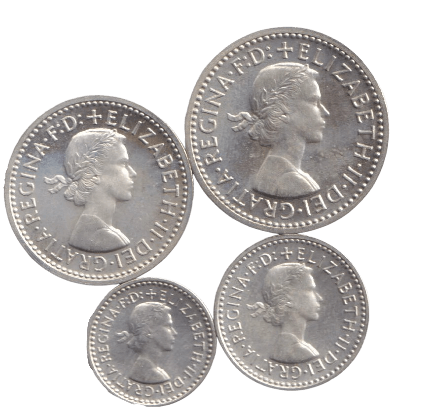 1963 MAUNDY SET CHELMSFORD CATHEDRAL ELIZABETH II - Maundy Set - Cambridgeshire Coins