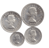 1963 MAUNDY SET CHELMSFORD CATHEDRAL ELIZABETH II - Maundy Set - Cambridgeshire Coins