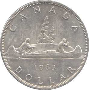 1963 ONE DOLLAR CANADA - WORLD COINS - Cambridgeshire Coins