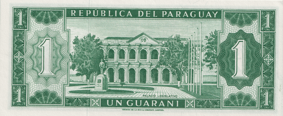 1963 PARAGUAY GUARANI BANKNOTE REF-1682 - WORLD BANKNOTES - Cambridgeshire Coins