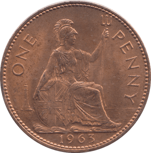 1963 PENNY ( BU ) - PENNY - Cambridgeshire Coins