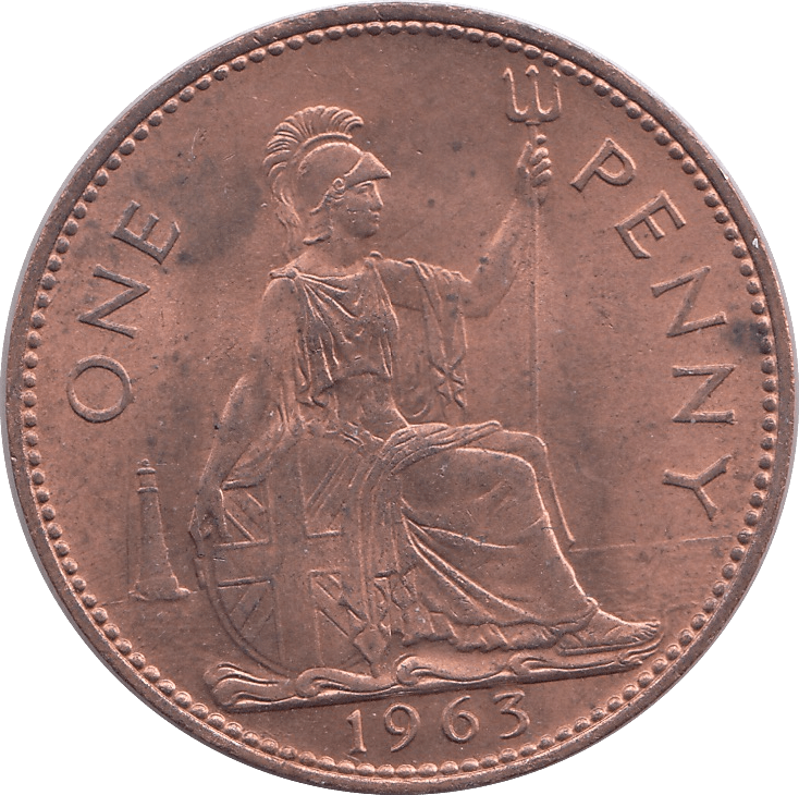 1963 PENNY ( UNC ) - Penny - Cambridgeshire Coins
