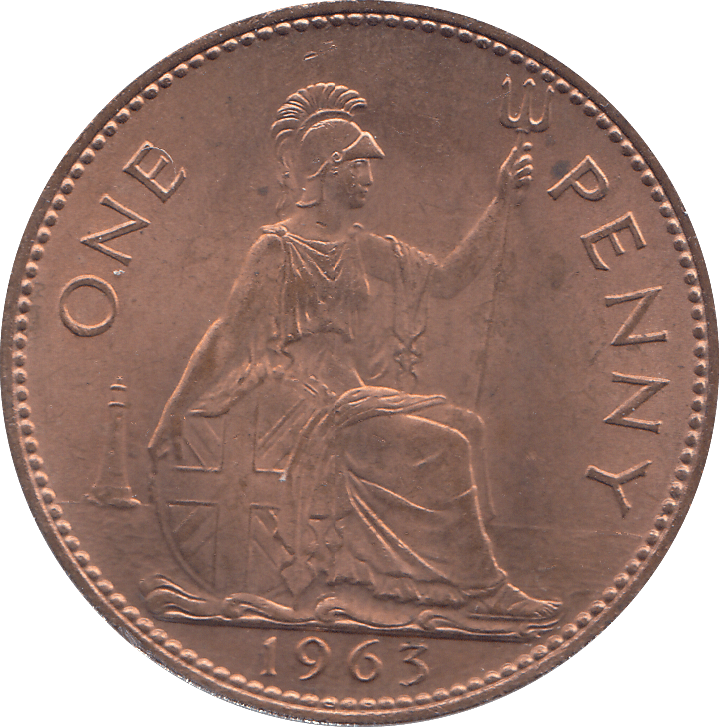 1963 PENNY ( UNC ) - PENNY - Cambridgeshire Coins
