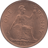 1963 PENNY ( UNC ) - PENNY - Cambridgeshire Coins