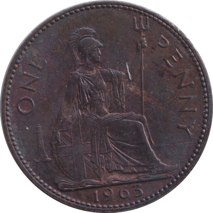 1963 PENNY ( VF ) - PENNY - Cambridgeshire Coins
