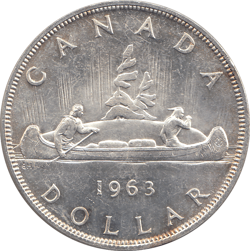1963 SILVER DOLLAR CANADA - SILVER WORLD COINS - Cambridgeshire Coins