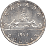 1963 SILVER DOLLAR CANADA - SILVER WORLD COINS - Cambridgeshire Coins