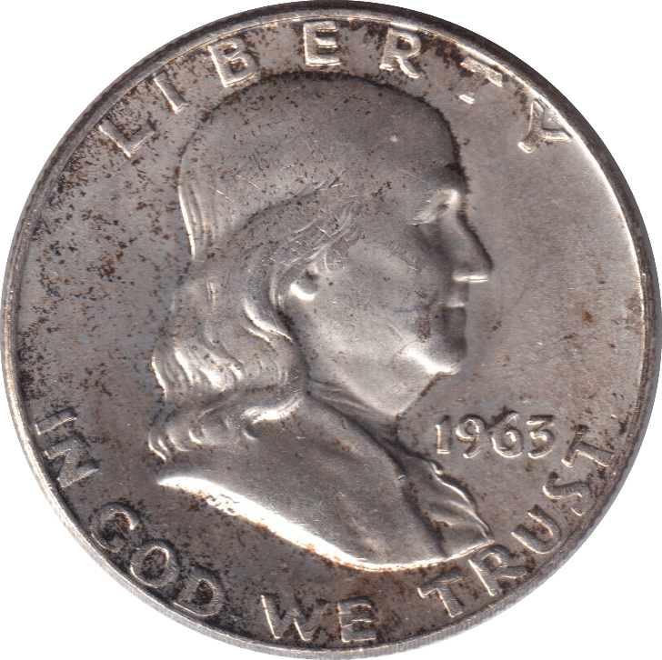 1963 SILVER HALF DOLLAR USA - SILVER WORLD COINS - Cambridgeshire Coins
