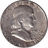 1963 SILVER HALF DOLLAR USA - SILVER WORLD COINS - Cambridgeshire Coins