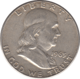 1963 SILVER HALF DOLLAR USA - SILVER WORLD COINS - Cambridgeshire Coins