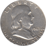 1963 SILVER HALF DOLLAR USA - SILVER WORLD COINS - Cambridgeshire Coins