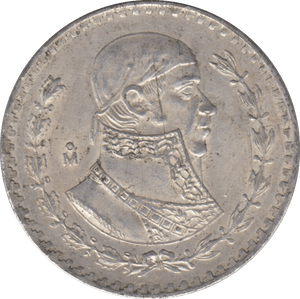 1963 SILVER ONE PESO MEXICO - SILVER WORLD COINS - Cambridgeshire Coins