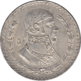 1963 SILVER ONE PESO MEXICO - SILVER WORLD COINS - Cambridgeshire Coins