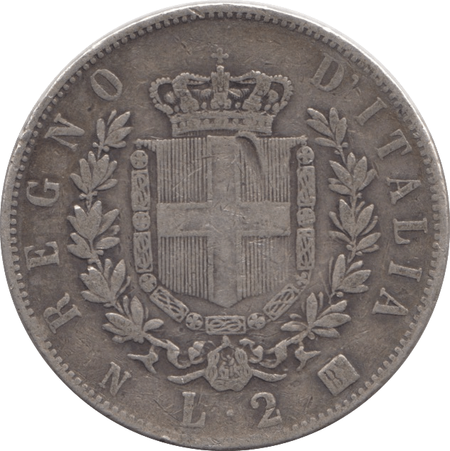 1963 SILVER TWO LIRA ITALY - SILVER WORLD COINS - Cambridgeshire Coins