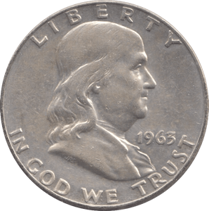 1963 SILVER USA HALF DOLLAR - SILVER WORLD COINS - Cambridgeshire Coins