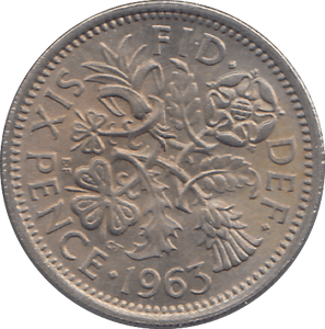 1963 SIXPENCE ( EF ) - SIXPENCE - Cambridgeshire Coins