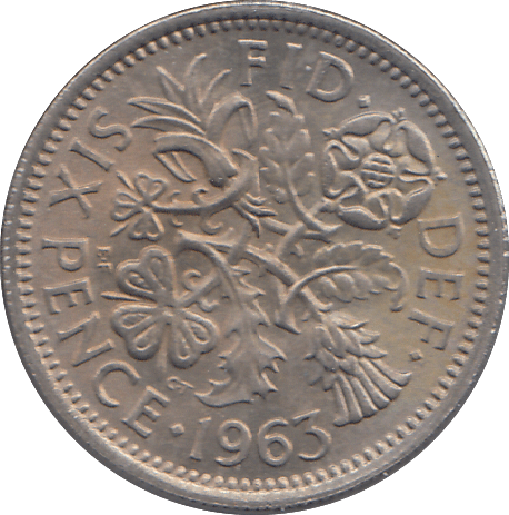 1963 SIXPENCE ( EF ) - SIXPENCE - Cambridgeshire Coins
