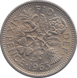 1963 SIXPENCE ( EF ) - SIXPENCE - Cambridgeshire Coins