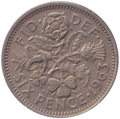 1963 SIXPENCE ( GVF ) - SIXPENCE - Cambridgeshire Coins
