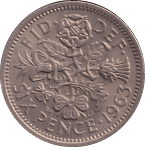 1963 SIXPENCE ( UNC ) - SIXPENCE - Cambridgeshire Coins