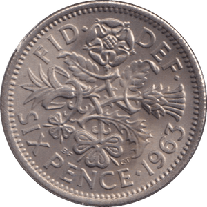 1963 SIXPENCE ( UNC ) - SIXPENCE - Cambridgeshire Coins