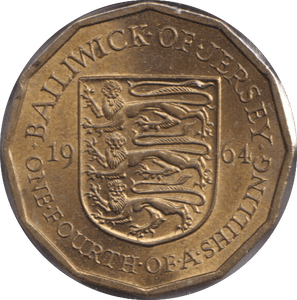 1964 1/4 SHILLING - PENNY - Cambridgeshire Coins