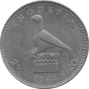 1964 20 CENTS RHODESIA - WORLD COINS - Cambridgeshire Coins