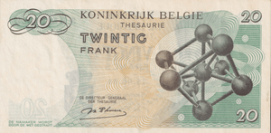 1964 BELGIUM 20 FRANCS BANKNOTE REF-1685 - WORLD BANKNOTES - Cambridgeshire Coins