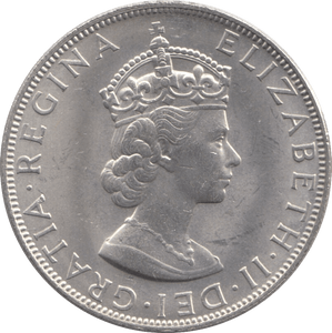 1964 BERMUDA SILVER CROWN - SILVER WORLD COINS - Cambridgeshire Coins