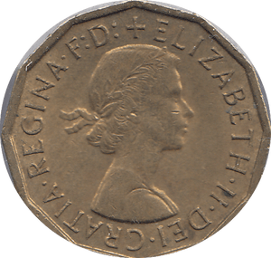 1964 BRASS THREEPENCE ( AUNC ) - THREEPENCE - Cambridgeshire Coins