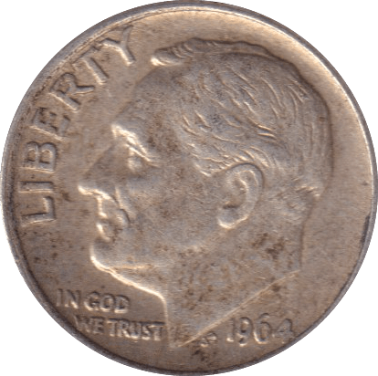 1964 DIME USA - WORLD COINS - Cambridgeshire Coins