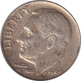 1964 DIME USA - WORLD COINS - Cambridgeshire Coins