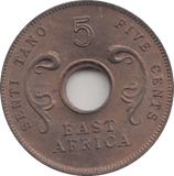 1964 FIVE CENTS EAST AFRICA - WORLD COINS - Cambridgeshire Coins
