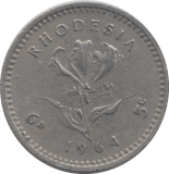 1964 FIVE CENTS RHODESIA - WORLD COINS - Cambridgeshire Coins