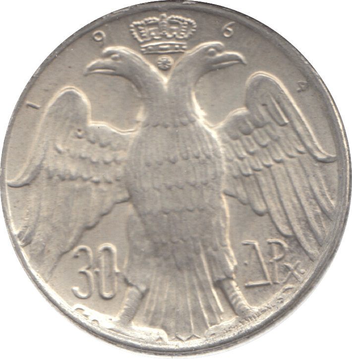 1964 GREECE SILVER 30 DRACHMAI - WORLD COINS - Cambridgeshire Coins