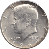 1964 HALF DOLLAR USA - WORLD COINS - Cambridgeshire Coins