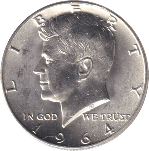 1964 HALF DOLLAR USA - WORLD COINS - Cambridgeshire Coins