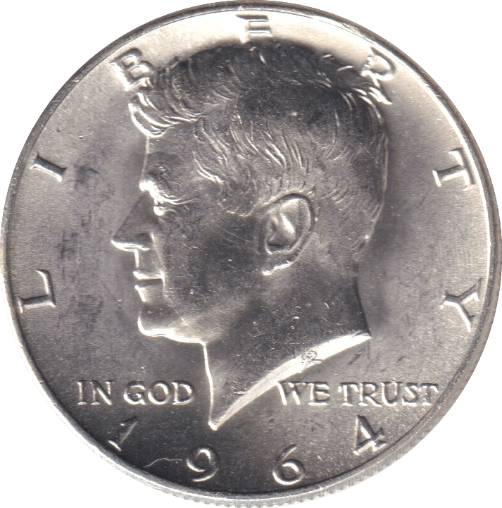 1964 HALF DOLLAR USA - WORLD COINS - Cambridgeshire Coins