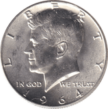 1964 HALF DOLLAR USA - WORLD COINS - Cambridgeshire Coins