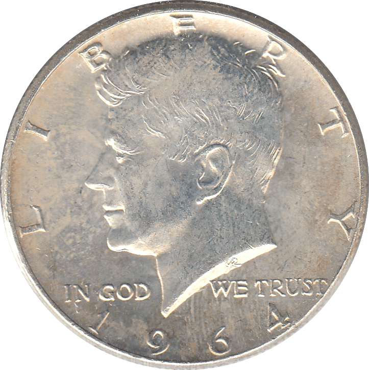 1964 HALF DOLLAR USA - WORLD COINS - Cambridgeshire Coins