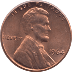1964 ONE CENT USA - WORLD COINS - Cambridgeshire Coins