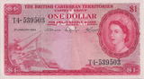 1964 ONE DOLLAR EASTERN CARIBBEAN BANKNOTE REF-1789 - WORLD BANKNOTES - Cambridgeshire Coins
