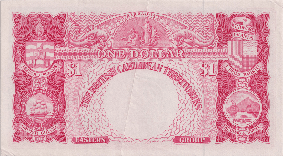 1964 ONE DOLLAR EASTERN CARIBBEAN BANKNOTE REF-1789 - WORLD BANKNOTES - Cambridgeshire Coins