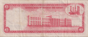 1964 ONE DOLLAR TRINIDAD AND TOBAGO BANKNOTE REF-1839 - WORLD BANKNOTES - Cambridgeshire Coins