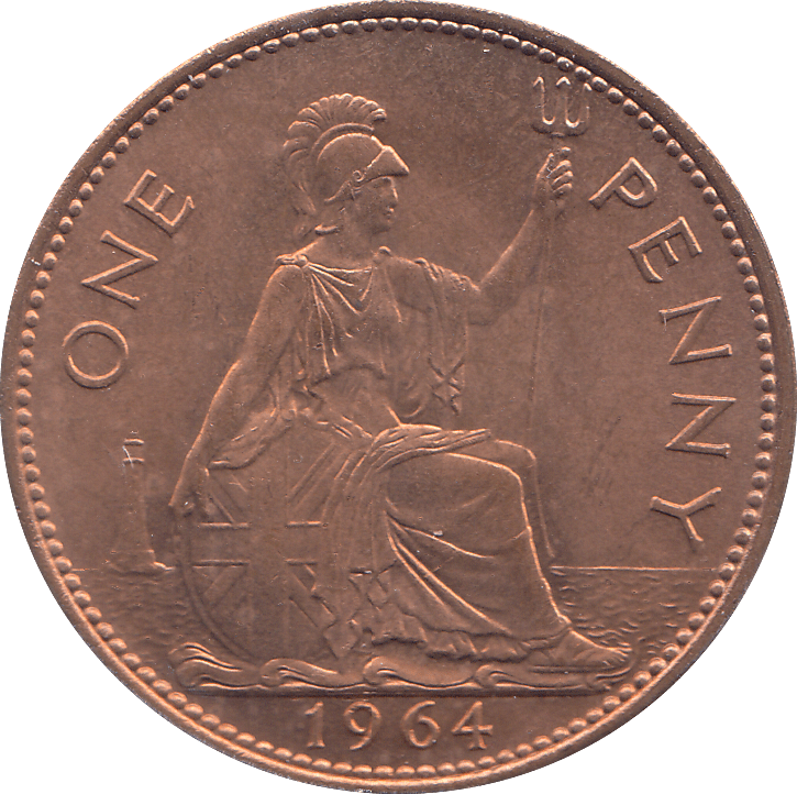 1964 PENNY ( UNC ) - PENNY - Cambridgeshire Coins
