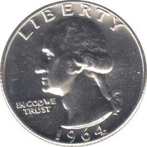 1964 QUARTER DOLLAR - WORLD COINS - Cambridgeshire Coins