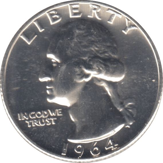 1964 QUARTER DOLLAR - WORLD COINS - Cambridgeshire Coins