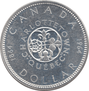 1964 SILVER CANADA DOLLAR - SILVER WORLD COINS - Cambridgeshire Coins