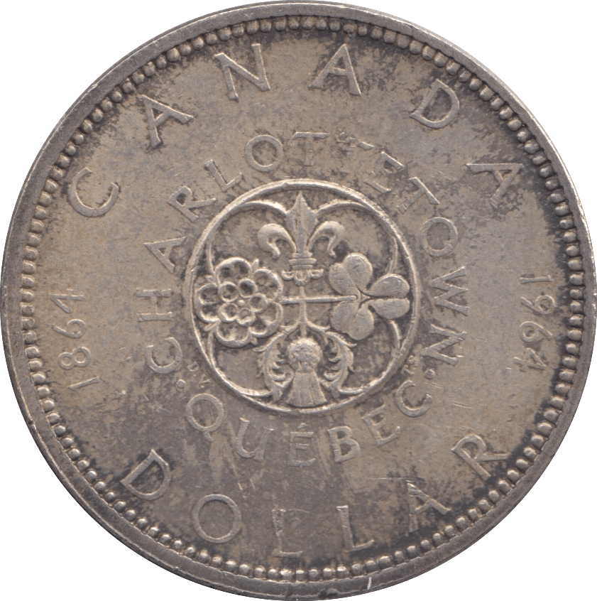 1964 SILVER CANADIAN $1 - SILVER WORLD COINS - Cambridgeshire Coins
